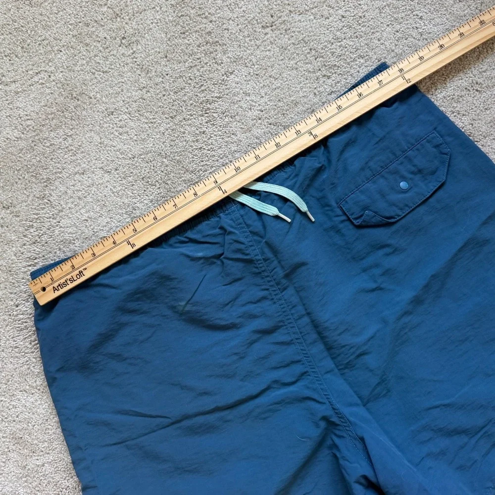 Patagonia Baggies 5 Inseam Shorts Medium Blue Nylon Swim Trunks Pocket